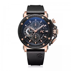 Alexandre Christie AC 9205 Carbon Limited Edition Rosegold Black Rubber MCRBRBA